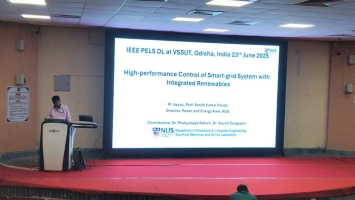 IEEE PELS Distinguished Lecture Programme at VSSUT Burla and Technical Talk by Prof. S.K.Panda, National University of Singapore on 23 June 2025