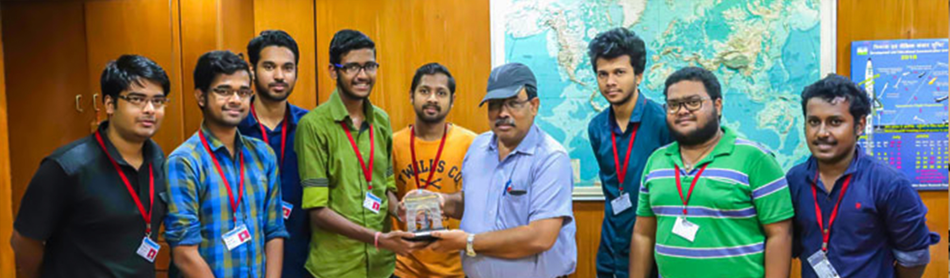 11 members underwent a two-month research internship and project work at Space Applications Centre, Indian Space Research Organization (SAC, ISRO), Ahmedabad