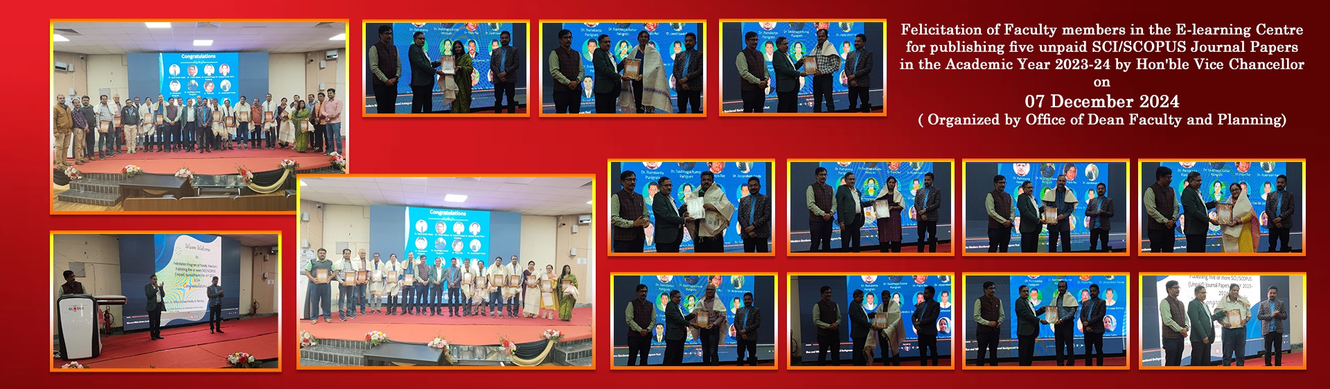 Felicitation of Faculty members in the E-learning Centre