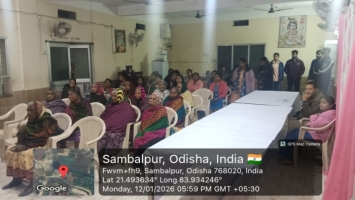 Students of the Social Service Society visited the old age home at Sambalpur on 12/01/2026