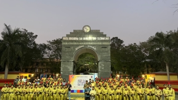 NCC VSSUT Burla pays heartfelt tribute to the martyrs of Pulwama.